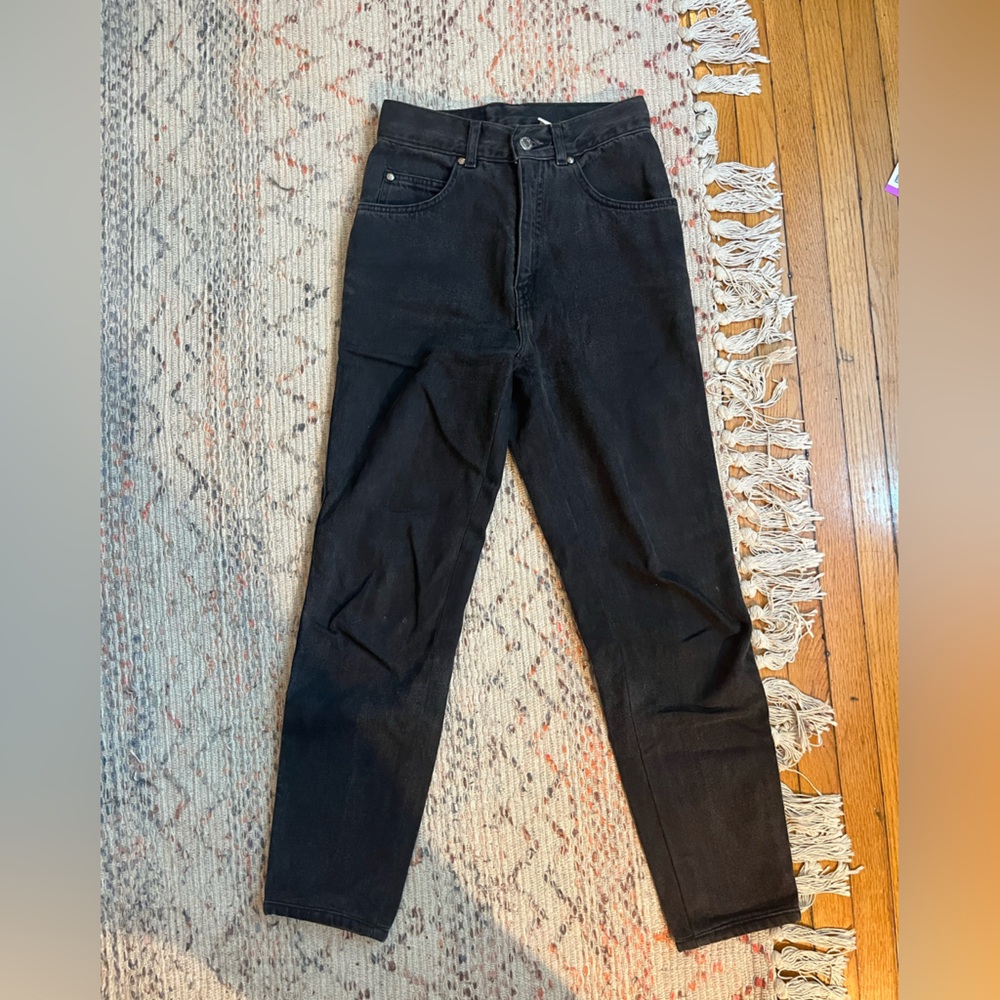 Vintage Levi’s 900 Series Black Jeans 25 Waist High Rise Tapered Mom Jeans 90s